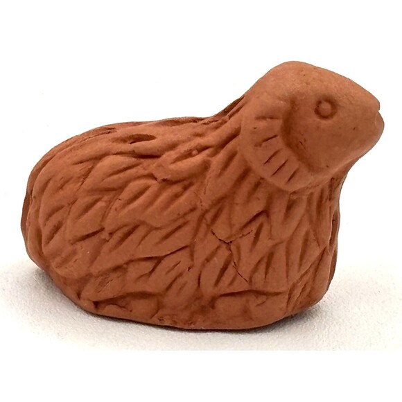 Terra Cotta Handmade Nativity Set 8 Piece Christmas‎ Jesus Mary Joseph Primitive - Picture 15 of 16